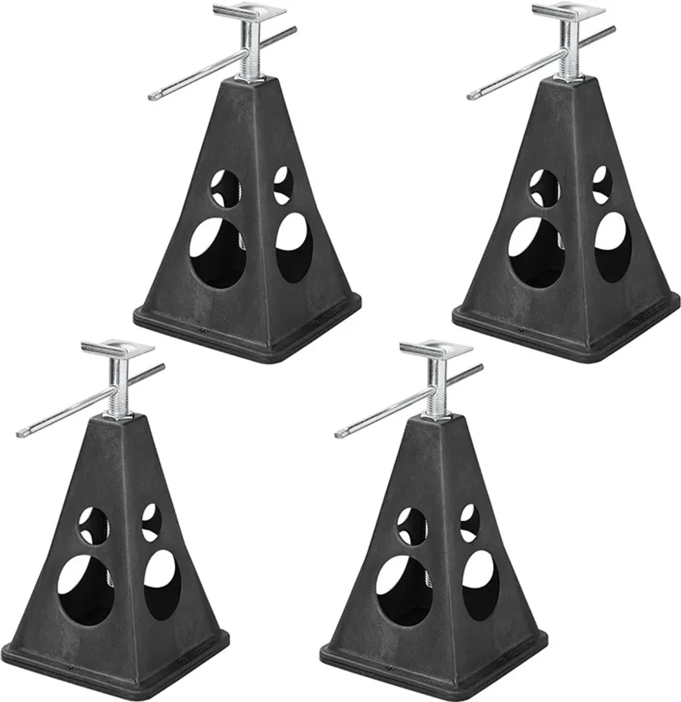 Supports stabilisateurs plastique lot de 4 pièces capacité 750 kg