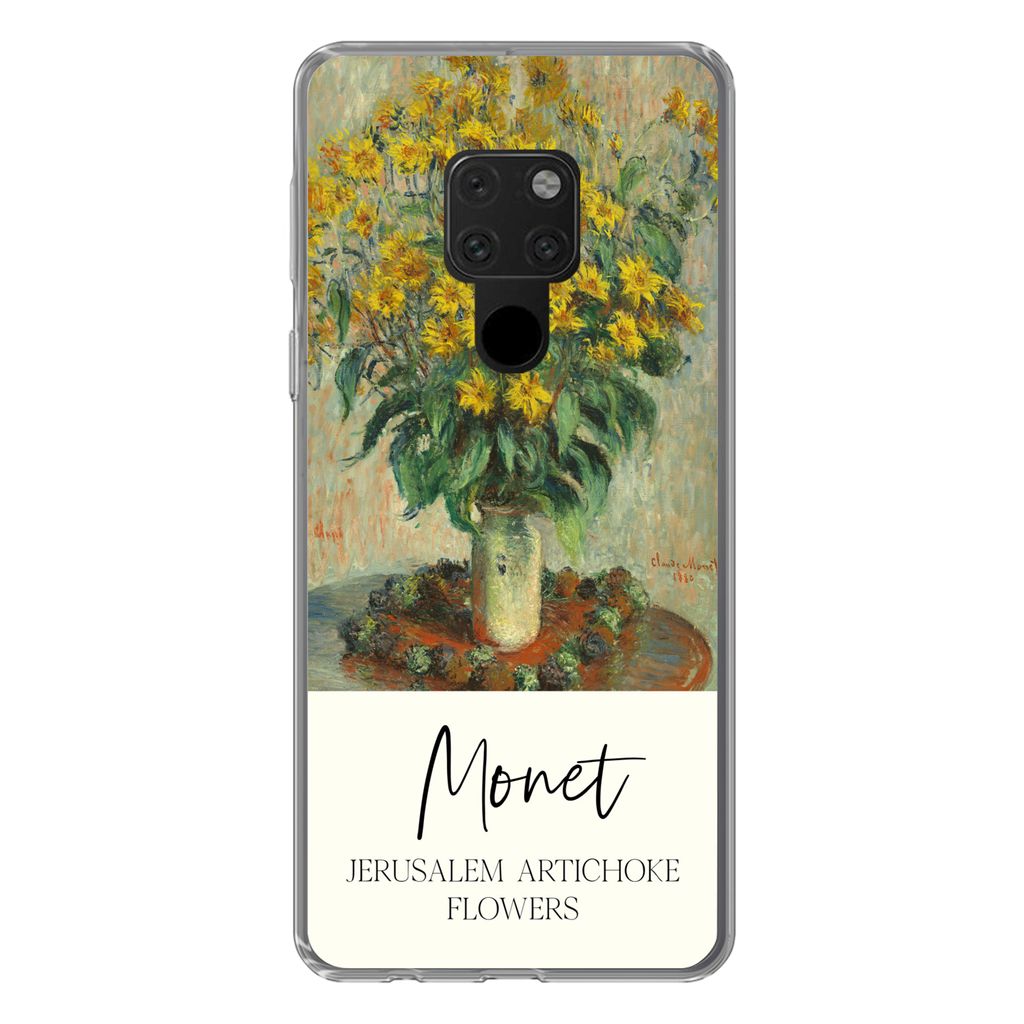 MuchoWow Handyhülle Schutzhülle Hülle für Huawei P40 Lite Alte Meister - Malerei - Monet Silikon Softcase Handy Hülle - Handy