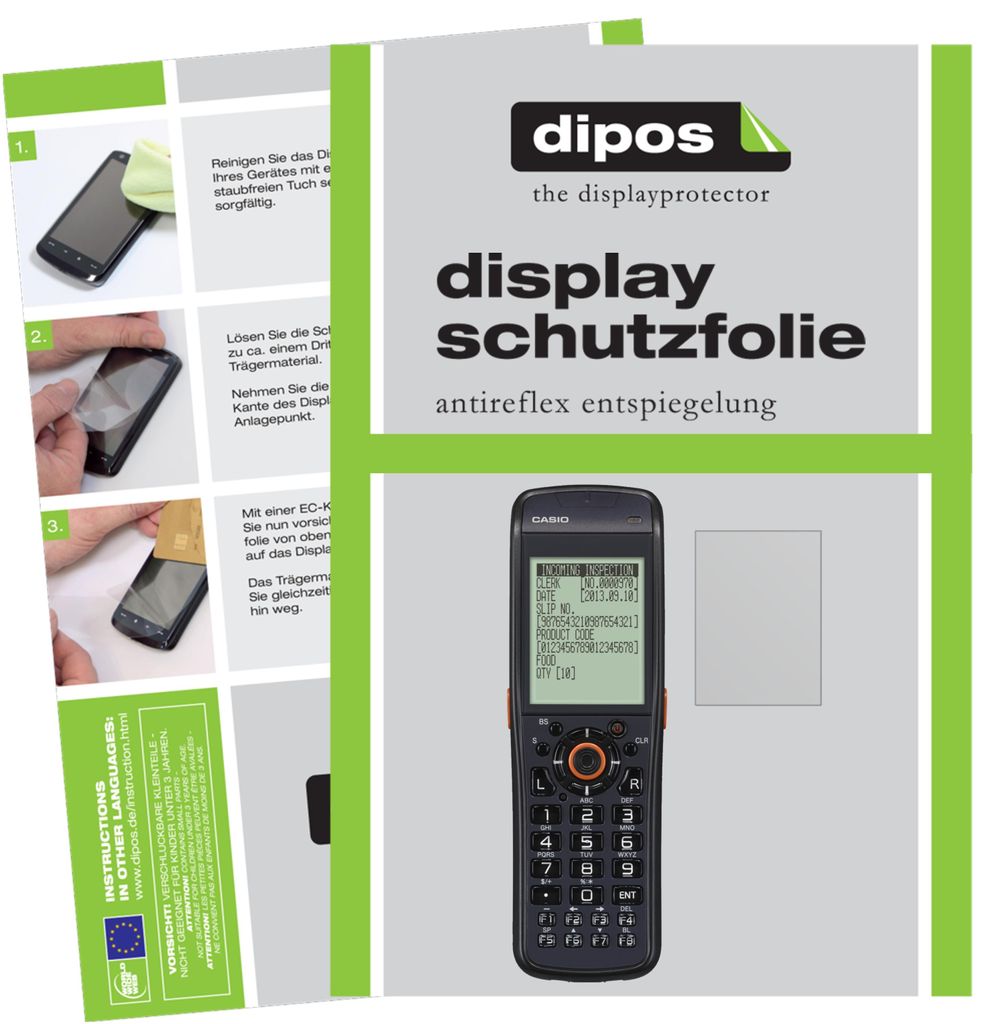 2x Schutzfolie für Casio DT-970 matt Displayschutzfolie Folie Display Schutz