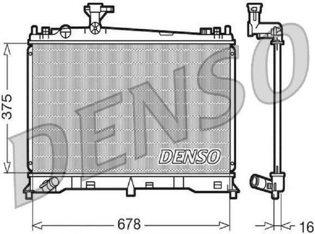 DENSO Kühler Motorkühlung für MAZDA 6 Station Wagon GY 6 Produktbild 