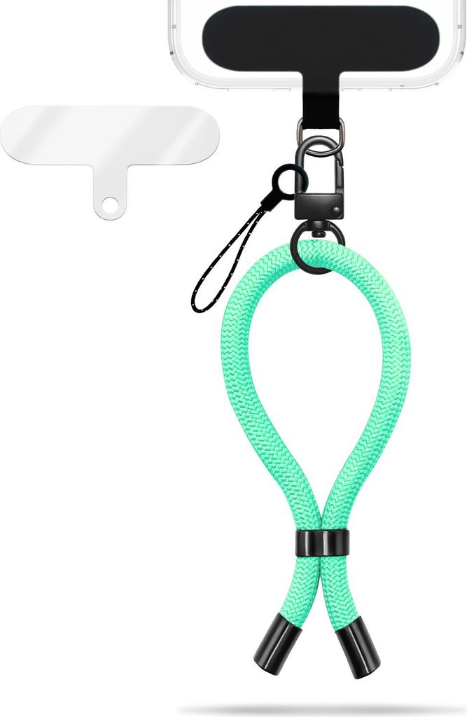 Wristy Edition - Lanyard Universal Handykette - Handgelenk-Schlaufe mit Metall-Karabiner - Mint Breeze