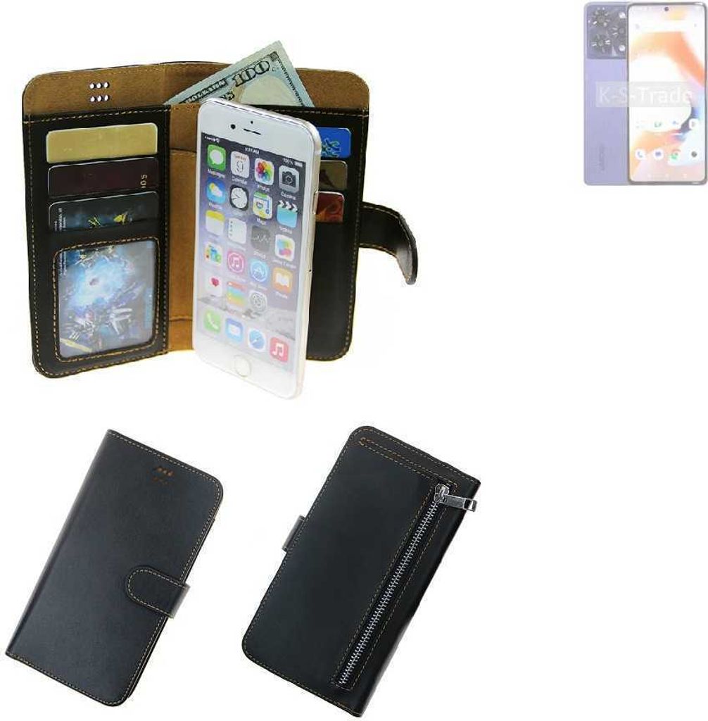 K-S-Trade Schutz Hülle kompatibel mit UMIDIGI A15 Pro 5G Klapphülle Case Phone cover Slim Handytasche Handy Hülle schwarz aus Kunstleder (1 Stk)