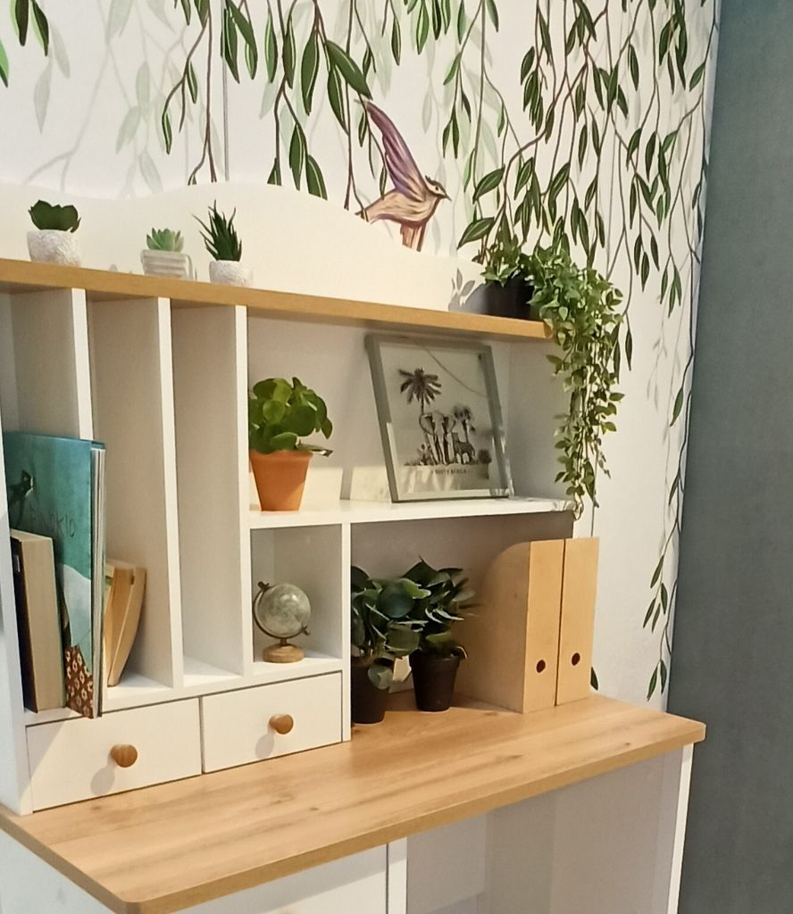 MINIO Nástavec na psací stůl STORY 4 Bílý / dub nash Obrázek produktu 
