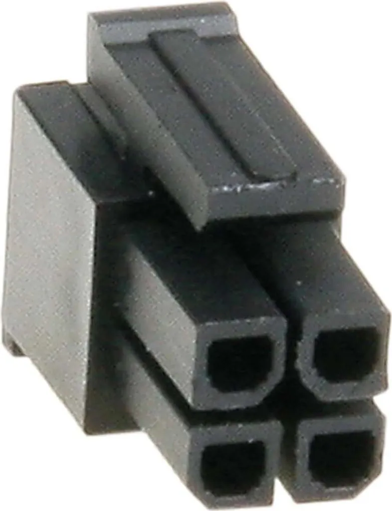 Guscio Connettore Molex Micro-Fit 3.0 4 Pin Femmina 436450400 Nero