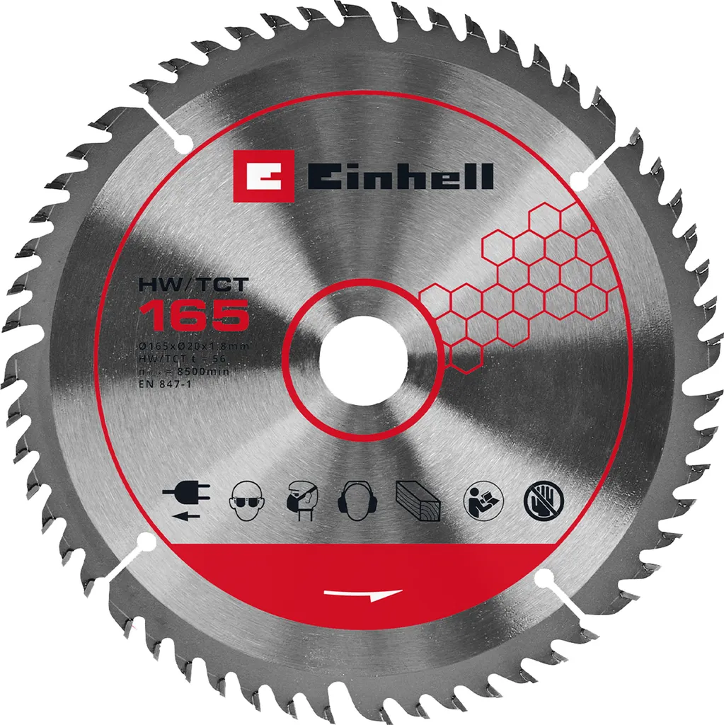 Scie plongeante Brushless avec semelle alu - Coupe 56mm - 18V Einhell - 2