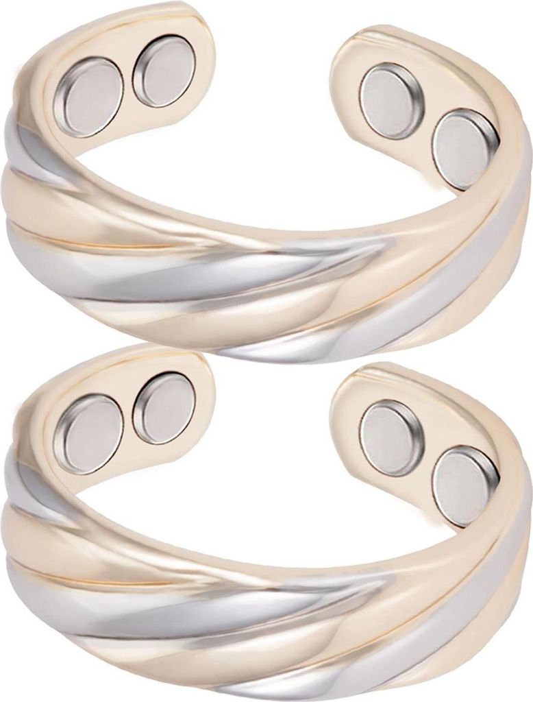 Kupfer-Ring 2er-Pack 57,5 mm, reiner Kupfer-Magnetring für Produktbild 