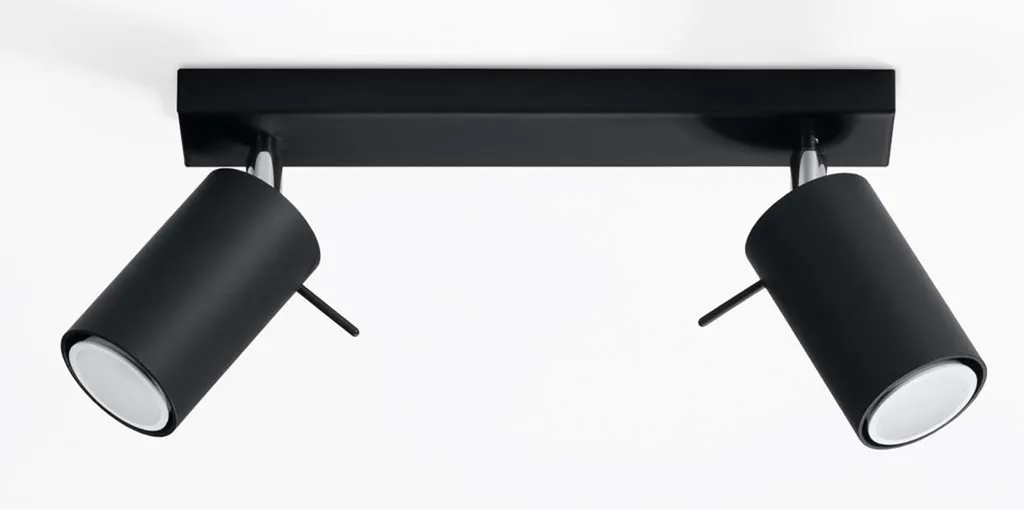 Sollux Lighting RING 2 SL.0092 | Offerta Lampada Soffitto Nera - 23