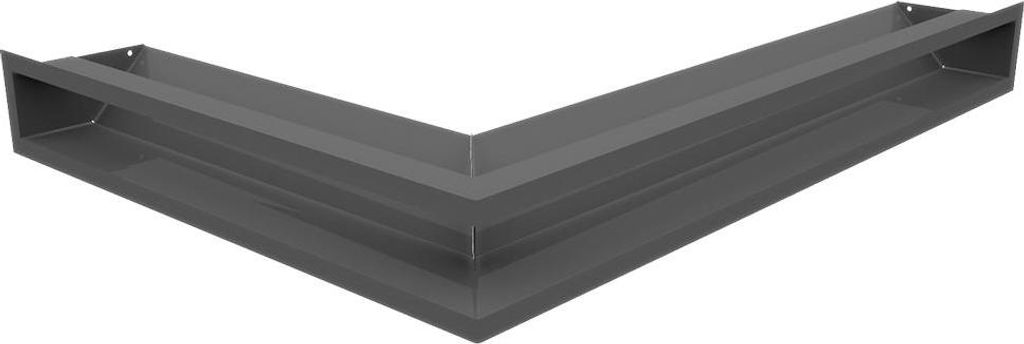 Eck-Lüftungsgitter LUFT rechts 54,7x76,6x9 Graphite