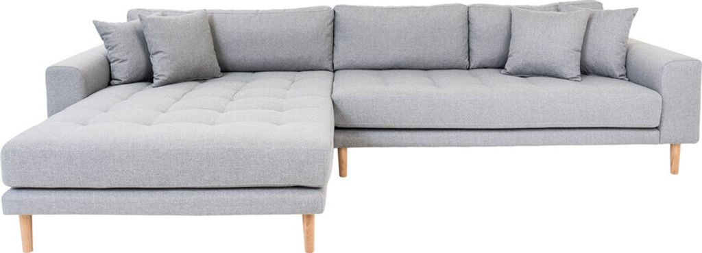 House Collection Ecksofa Milo Lounge Sofa Links Hellgrau