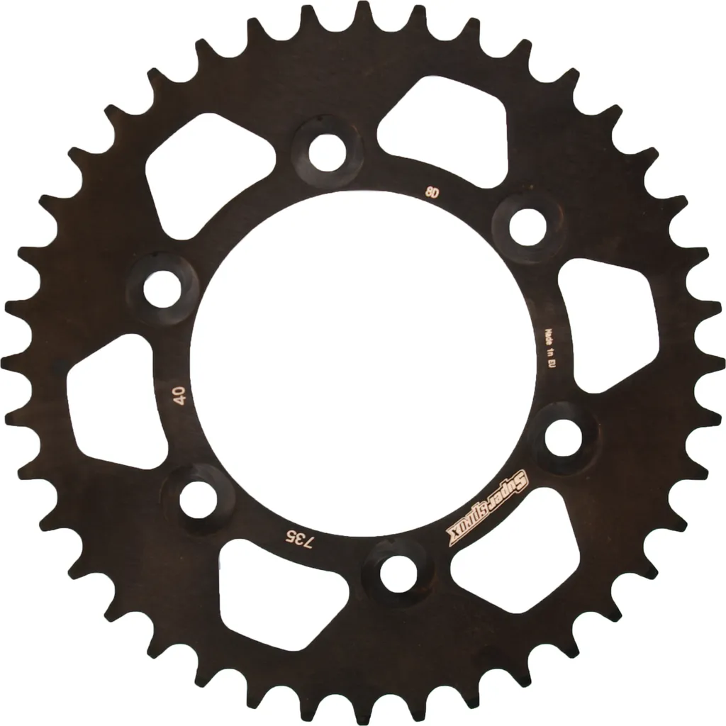 Couronne de transmission Supersprox 40 dents en alu noir pas 520