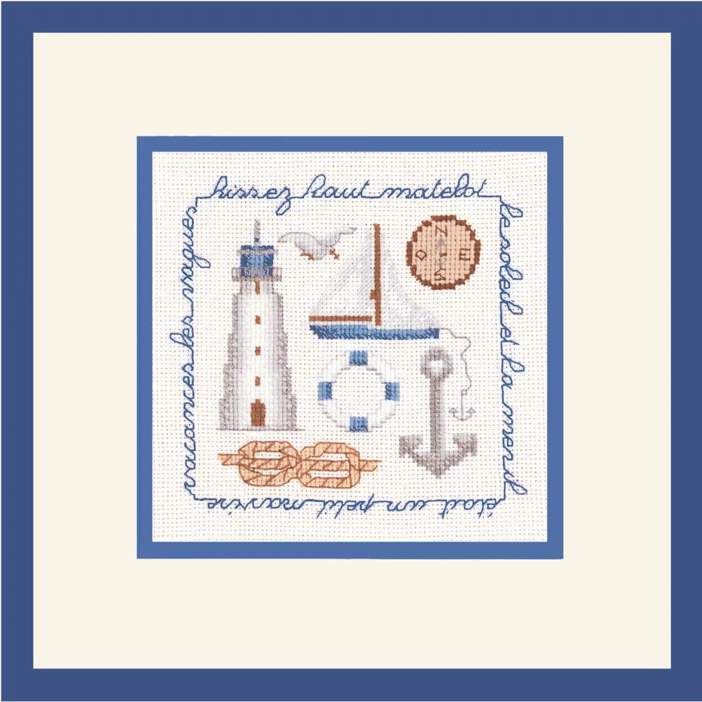 Le Bonheur des Dames Lift Blue - Kit Punto Croce Completo DIY 11cm