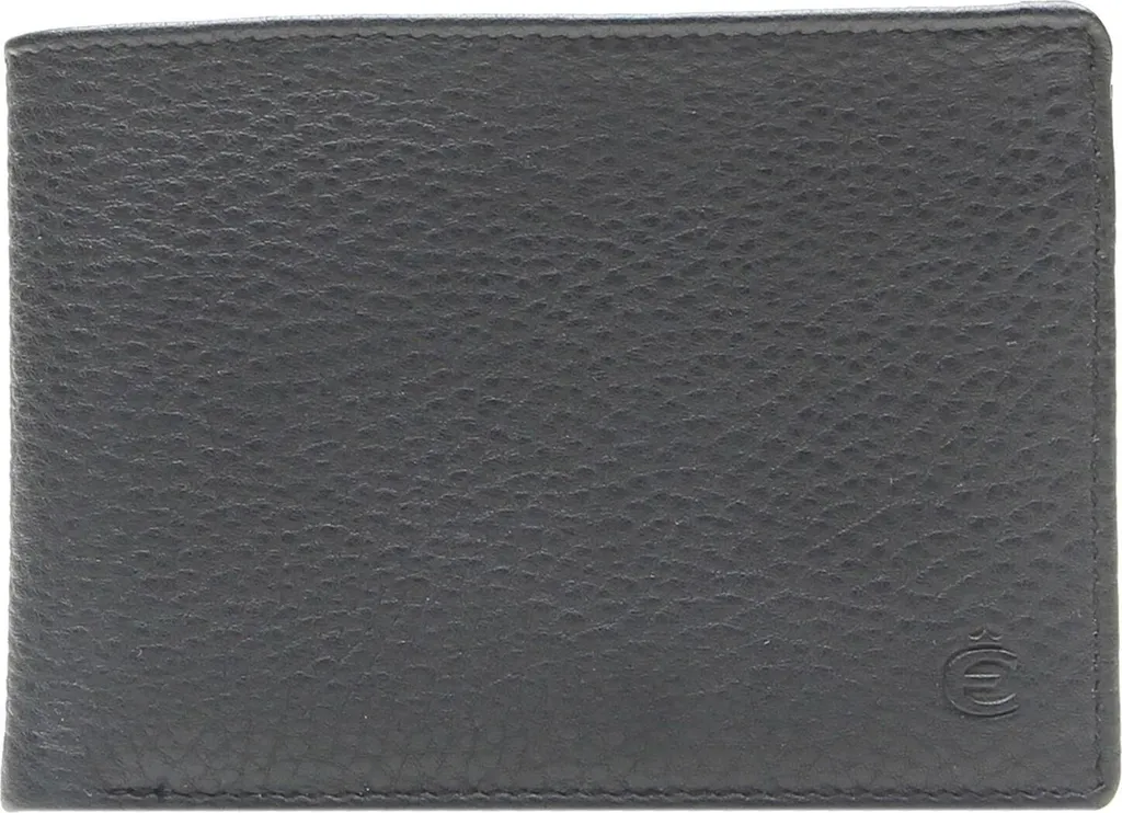 Esquire Deer Little Billfold Wallet Nero - Portafoglio Uomo in Pelle