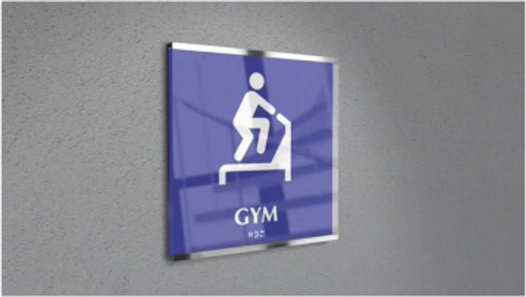 Türschild, SlideFix, 150 x 150 mm, 1 Stk.