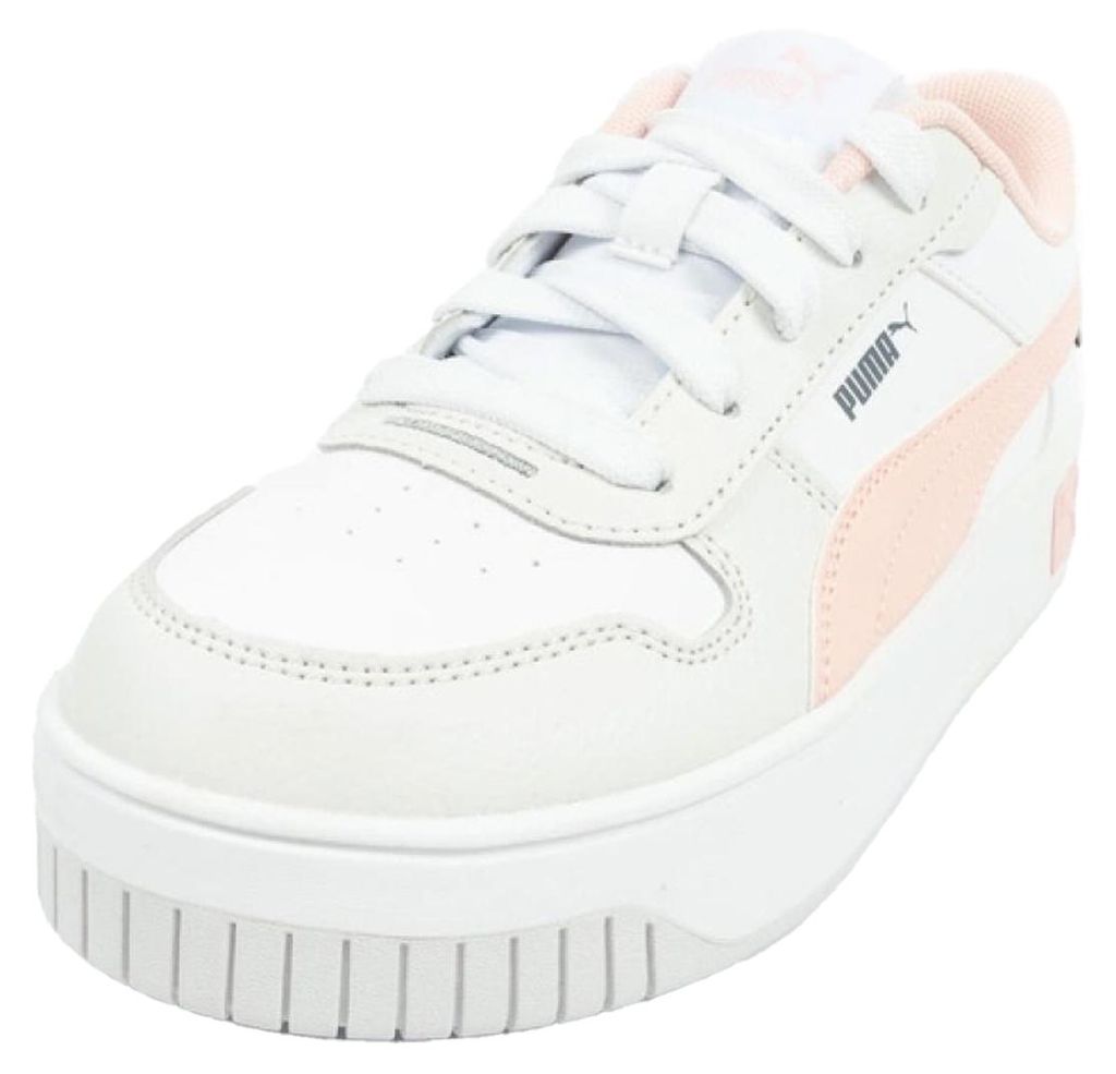 Puma - Kinder Sneaker "Carina", Leder PP4118 (31 EU) (Weiß/Pink)