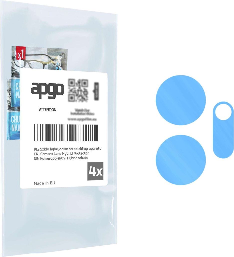 apgo 4 Stück Hybrid Kameraschutz, Kamera-Schutzglas kompatibel mit Infinix Zero 20, Linsenschutz, 9H Härte, Schutz für Kameraobjektiv, Anti-Krat...
