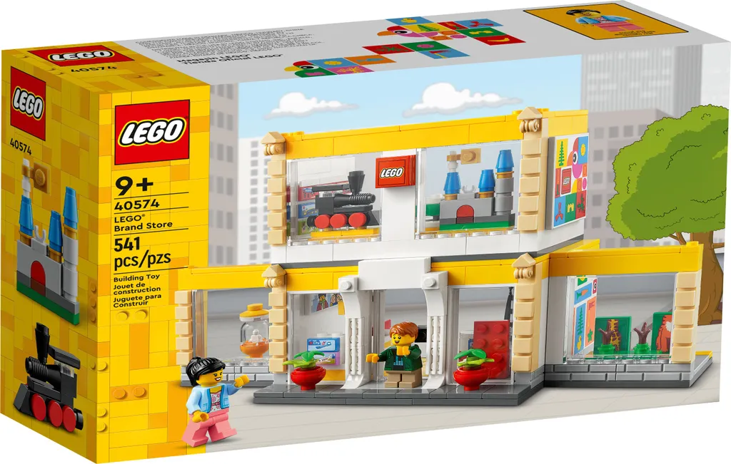 LEGO 40574 Boutique de Marque avec Mur Pick-A-Brick et 2 Figurines Incluses