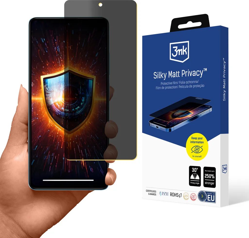 Pellicola Anti-Sbircio Poco X5 Pro 5G 3mk Silky Matt | Sicurezza Display