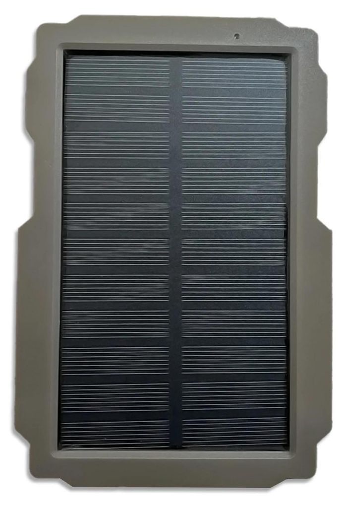 Wildkamera Solarpanel - Solar-Ladegerät Set - 3000 mAh - 6–12 V - Wiederaufladbar - Für Wildkamera/Jagdkamera Outdoor - EU-Stecker - Tan