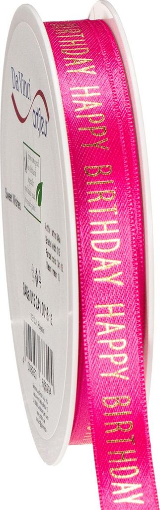 Festliches Geschenkband mit Happy Birthday Schrift für Dekoration