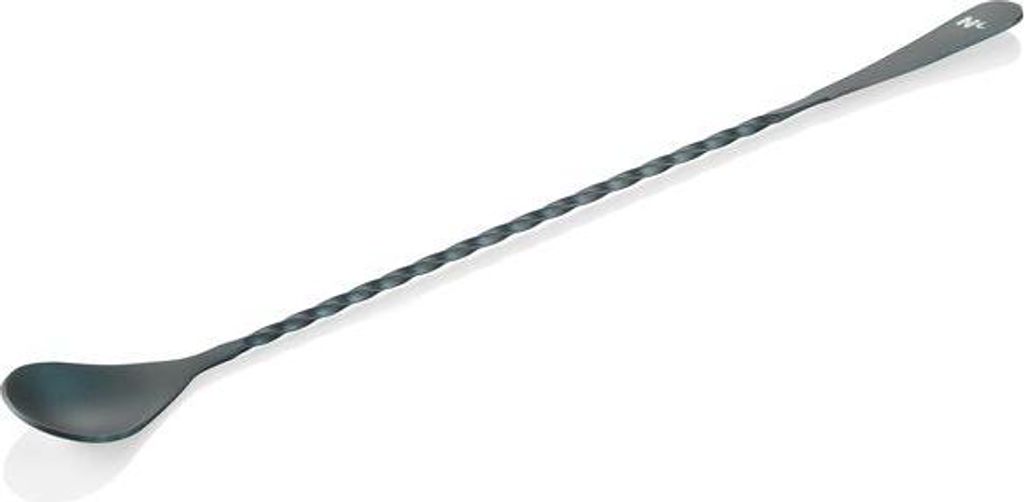 6x Barlöffel Japanese Style Nocturn, 33,5 cm, blau matt - HLC, Chromnickelstahl 18/10