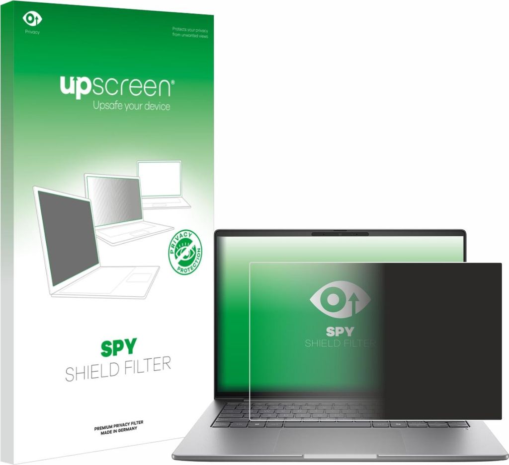 upscreen Blickschutzfilter für HP ZBook 8 G1a 14" Anti-Spy Privacy Filter Sichtschutz Blaulicht-Schutz