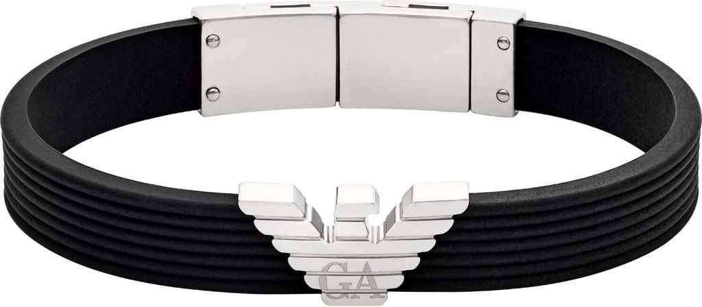 Emporio Armani EGS3168040 Herren Armband Edelstahl Silber Produktbild 