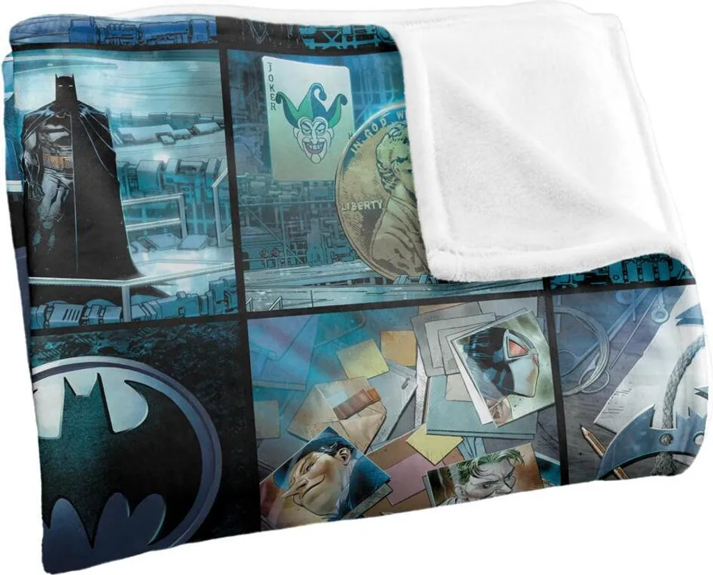 Batman Couverture Batcave TV18690 Plaid Multicolore Taille Unique