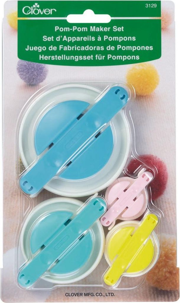 Clover Set voor het maken van pompons, in 4 verschillende Productafbeelding 