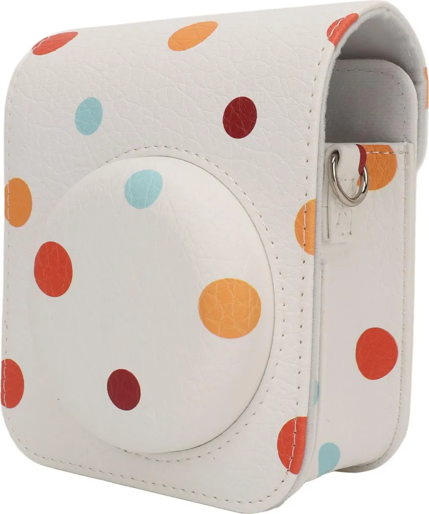 Custodia da Viaggio per Instax Mini 12 | Design a Pois e Tracolla Comfort