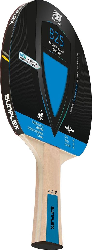 Sunflex Tischtennisschläger "Color Comp 25", Blau Produktbild 