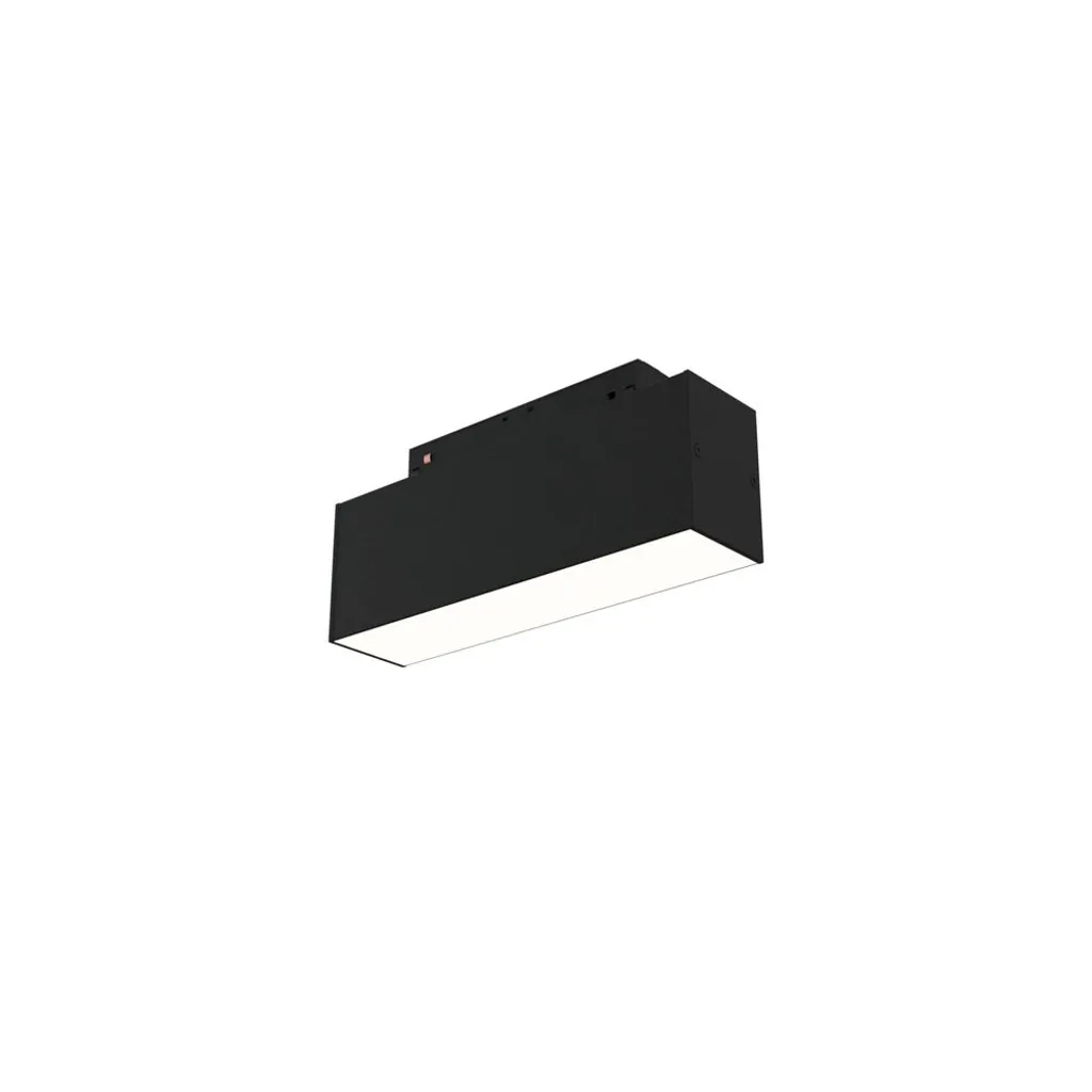 Spot LED sur Rail Magnétique Noir pour Éclairage de Salon 3000K