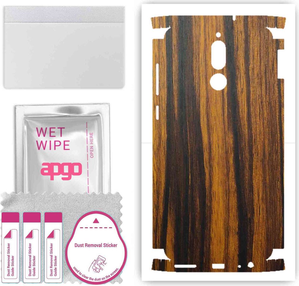 apgo Rückseite + Seiten Schutzfolie, Skin, kompatibel mit Huawei Mate 10 Lite, Hinten Displayschutzfolie aus Vinylfolie, kratzfest, einfache Monta...