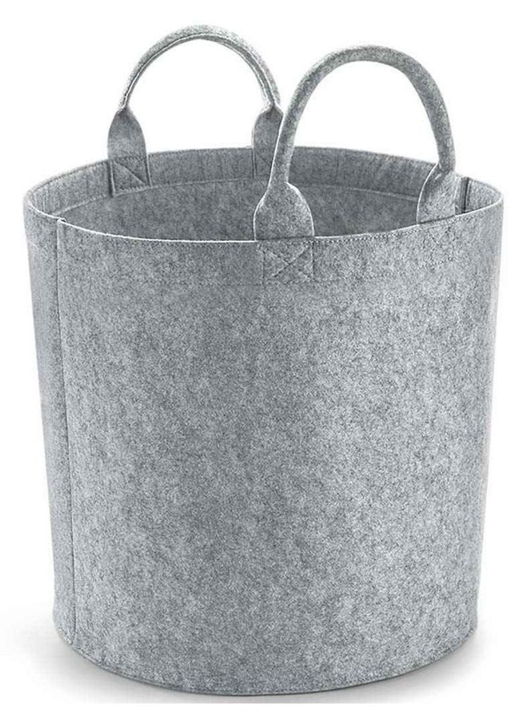 Bagbase - Wäschekorb, Filz PC5384 (30 cm x 30 cm) (Grau meliert meliert)