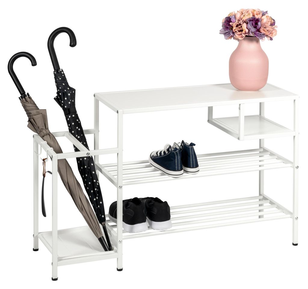 eluno Schuhregal für ca. 6 Paar Schuhe, 4 Ablagen und Produktbild 
