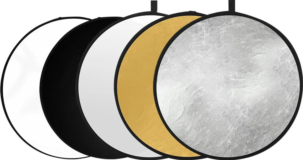 Réflecteur 5 en 1 pour portrait en extérieur pliable format 80 cm