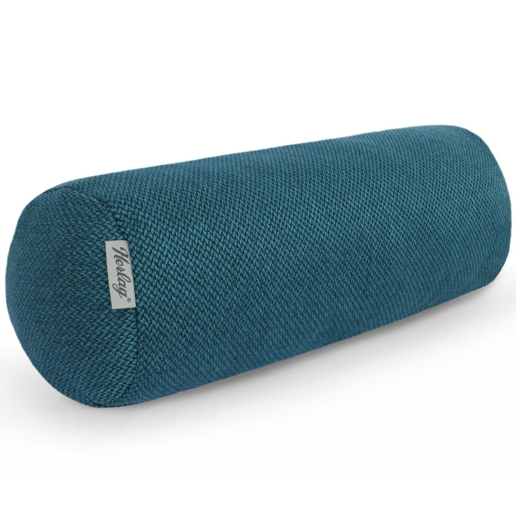 Herlag Kissenrolle LUXE 65x20 cm – vielseitige Nackenrolle, Seitenschläferkissen & Dekokissen, Petrol