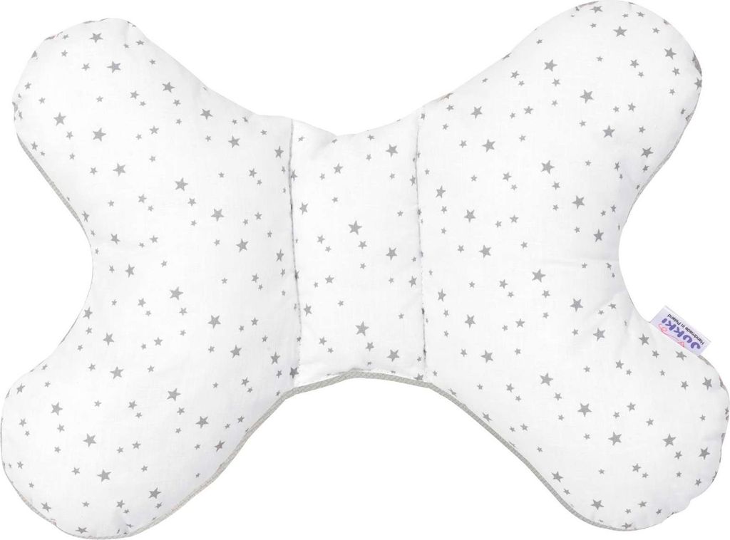 Twinkle Stars & Grey Velvet Schmetterlingskissen