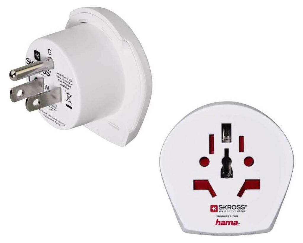 Hama World to US, Typ B, Universal, Weiß, Männlich/Weiblich Produktbild 