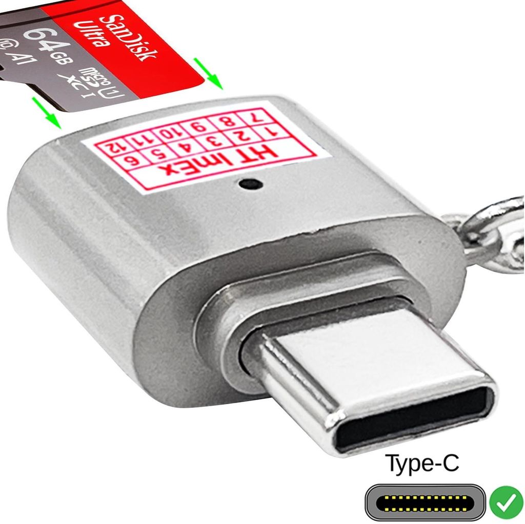 USB-C Typ C Micro SD TF Card Reader Karten Leser Lesegerät Adapter OTG