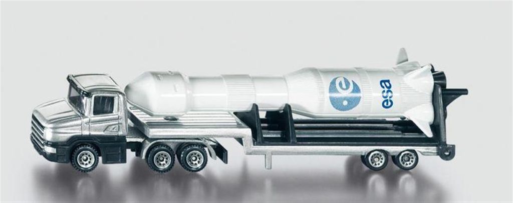 Siku nízký nakladač s raketovým autíčkem stříbrná/bílá; Obrázek produktu 