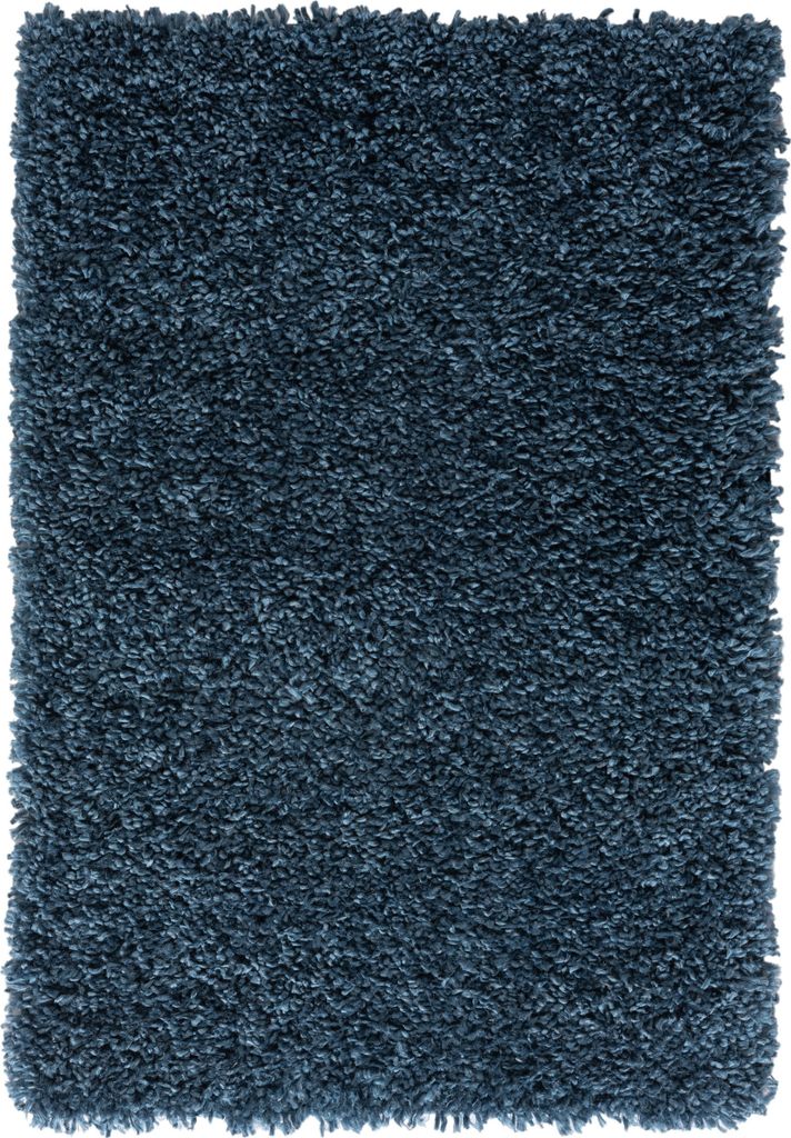MY-RUG Teppich, Hochflorteppich Shaggy Star, 90x60, blau, leicht glänzend, extra flauschig, Rechteckig