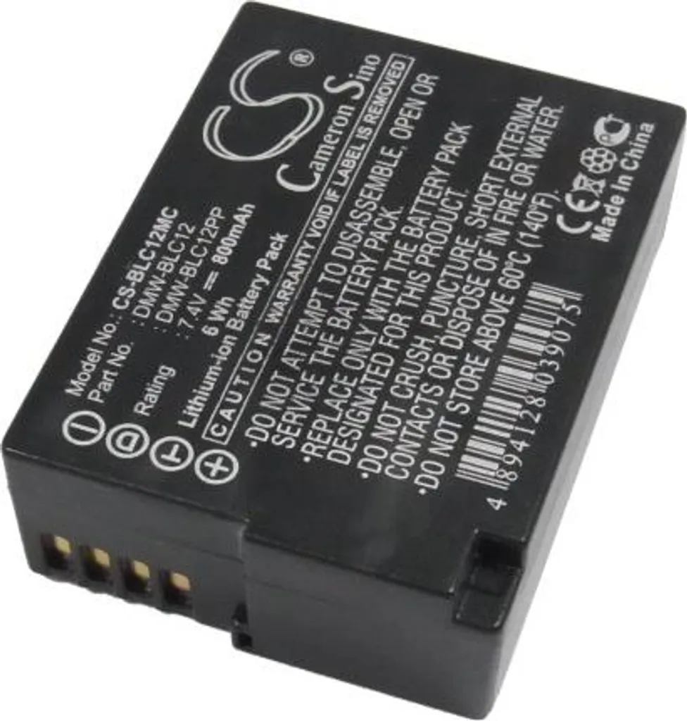 TECHTEK Batteria compatibile con [Sigma] DP1Q, DP2Q, DP3Q, per [Leica] Leica Q, V-Lux 4, per [Panasonic] Lumix DMC-FZ1000, Lumix DMC-FZ200, Lumix DMC