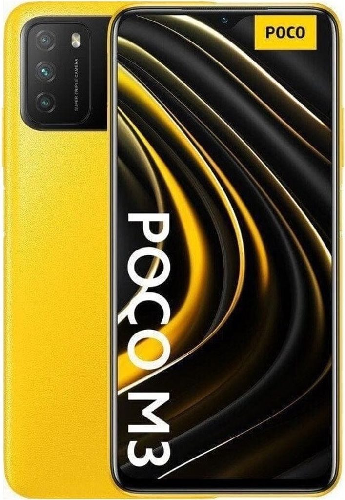 Xiaomi Poco M3 Gelb 6GB/64GB 16,59cm (6,53Zoll) Infrarot Triple-Kamera Android Smartphone