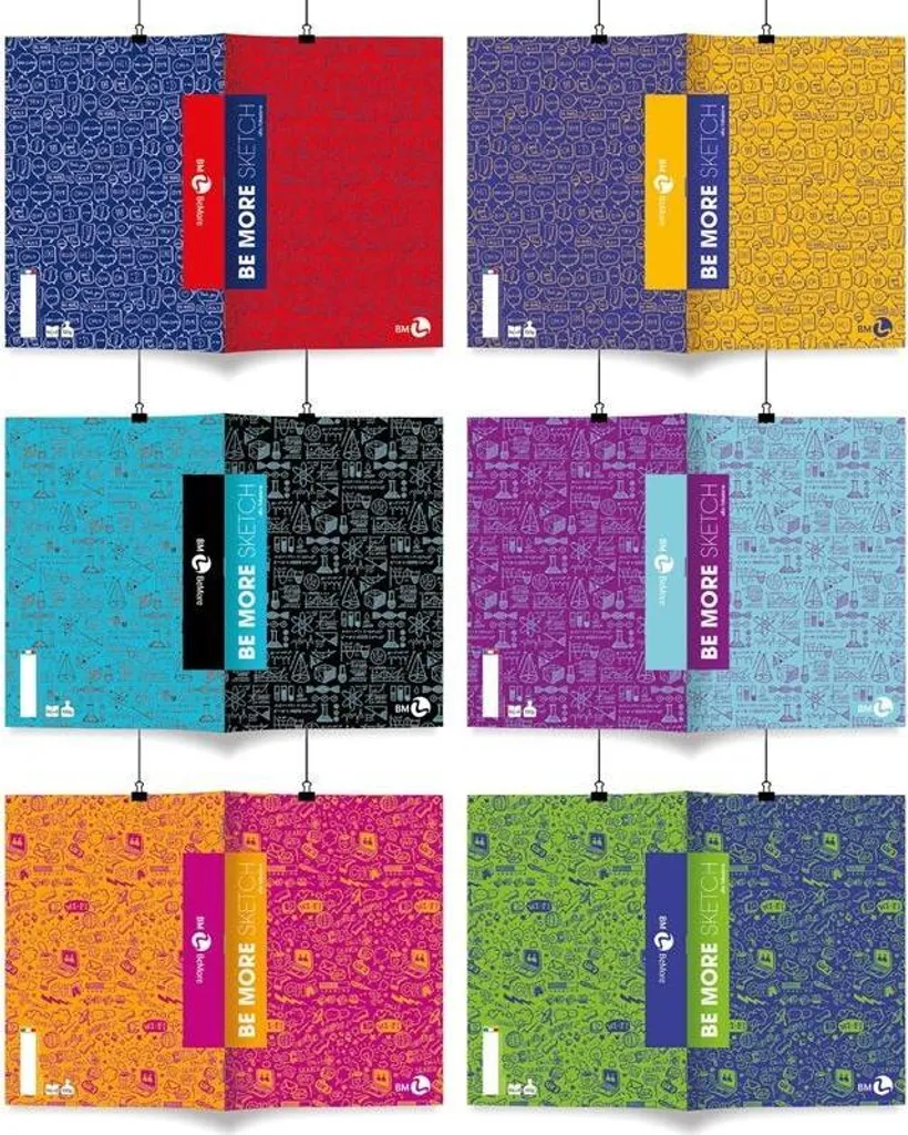 Carnet A4 grille 96K Be More Sketch papier premium lot de 10 pièces