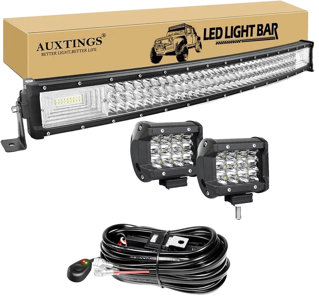 Barre LED Incurvée 32 Pouces 405W - Éclairage Tout-Terrain Étanche IP67