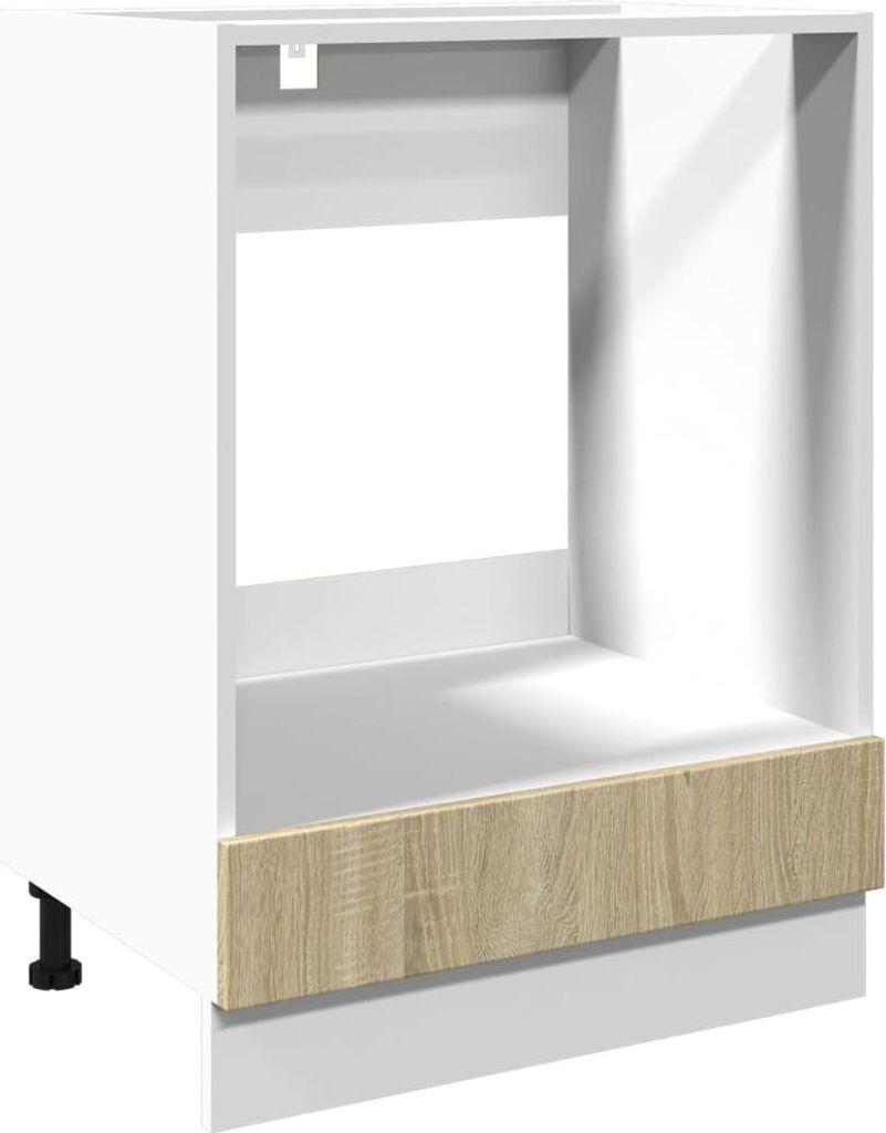 vidaXL Herdumbauschrank Sonoma-Eiche 60x46x81,5 cm Holzwerkstoff
