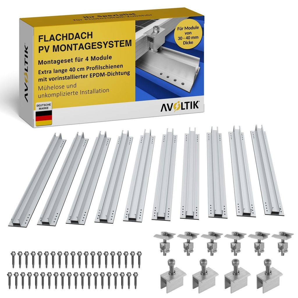 Solarmodul Halterung Solar Halterung Montageset Schiene 400 Produktbild 