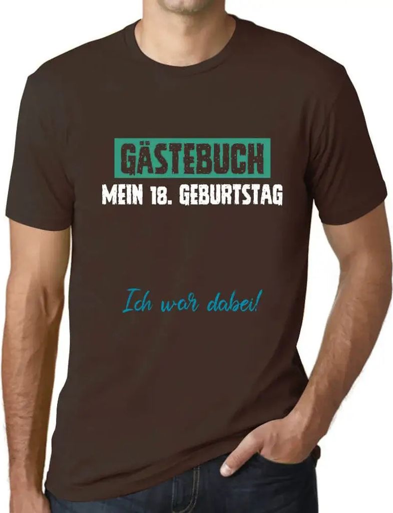 Herren Grafik T-Shirt 18 18 Jahre Mann Geschenk 18. Geburtstag Jahrestag 18 Jahre Jubiläum 18 Jährige Mann Jahrgang 2006 Kurzarm Lustige Druck