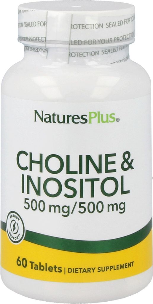 Natures Plus Cholin & Inositol 500/500 mg- 60 Tabletten