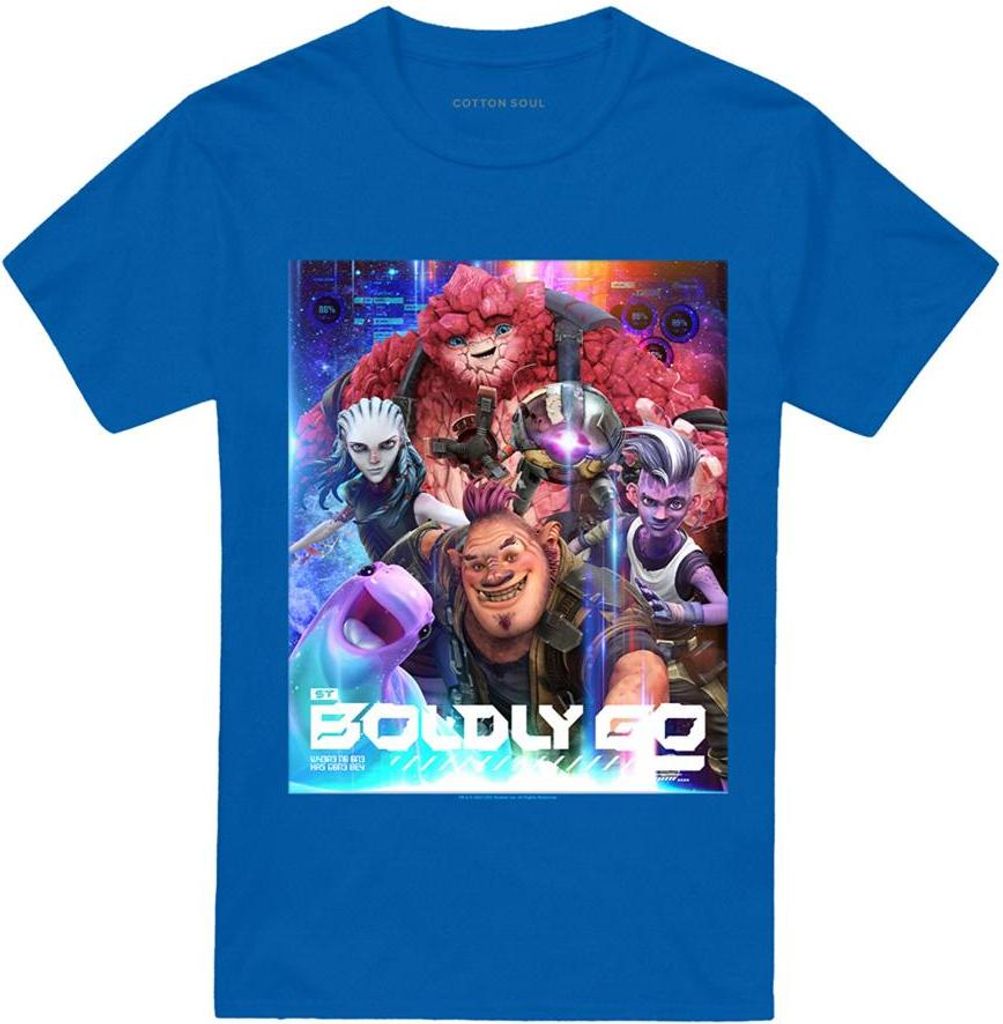 Star Trek: Prodigy - "Boldly Go" T-Shirt für Herren/Damen Uni TV28134 (XL) (Königsblau)